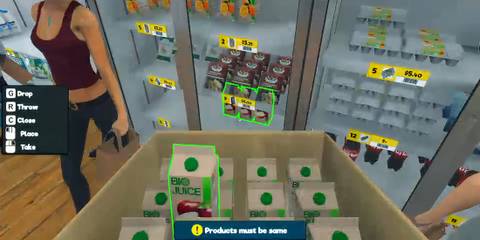 restocking items supermarket simulator 