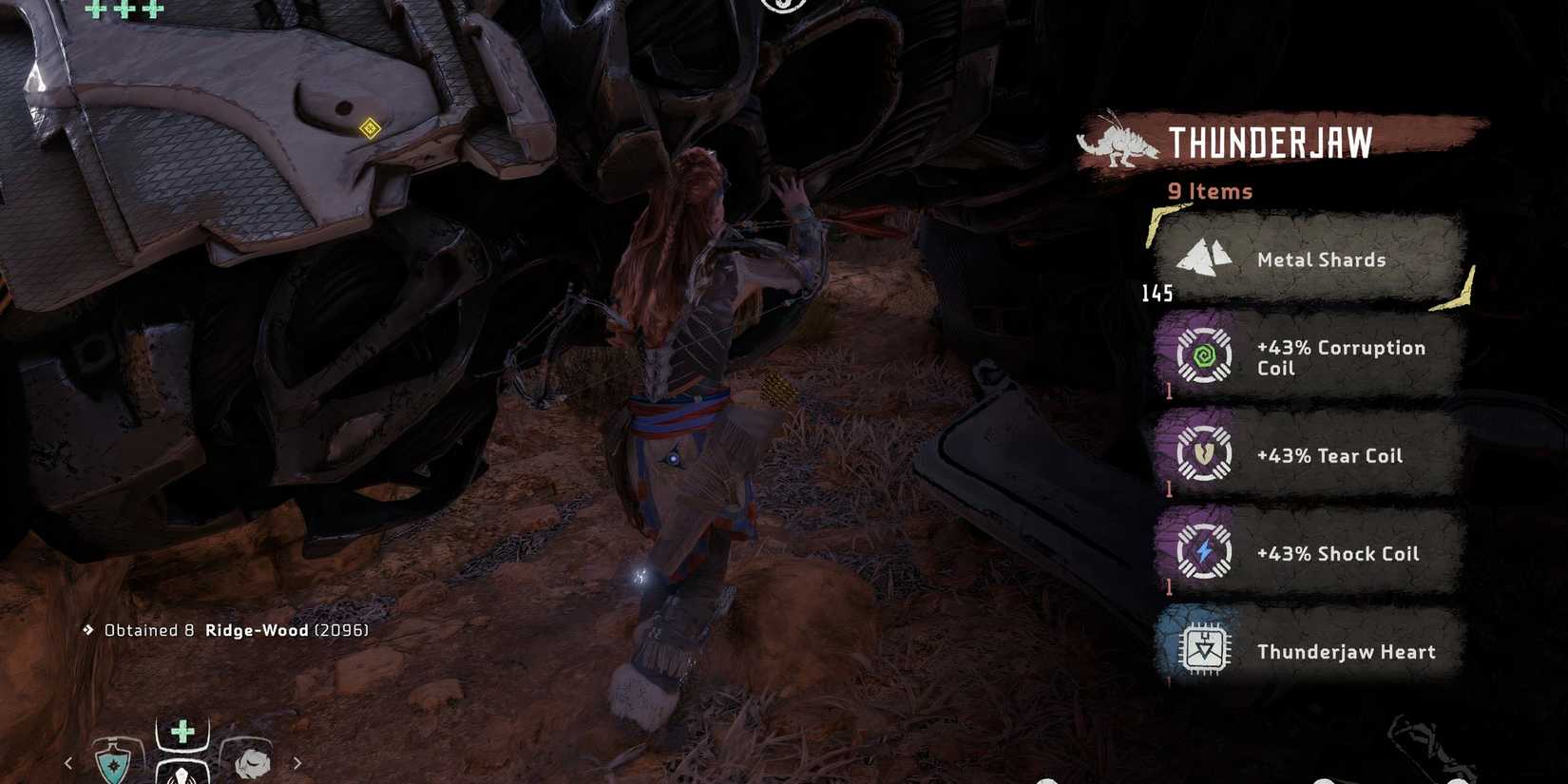 Rewards for Taking Down Thunderjaw in Horizon Zero Dawn