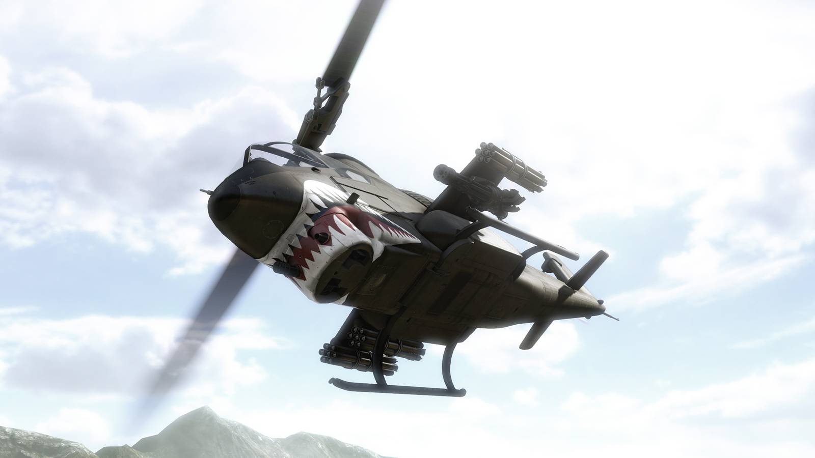 rising storm 2 vietnam ah-1g cobra helicopter shark teeth