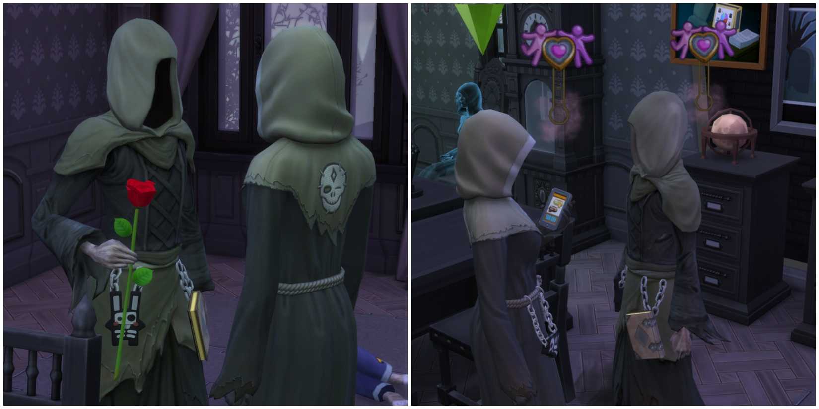 romance grim reaper the sims 4