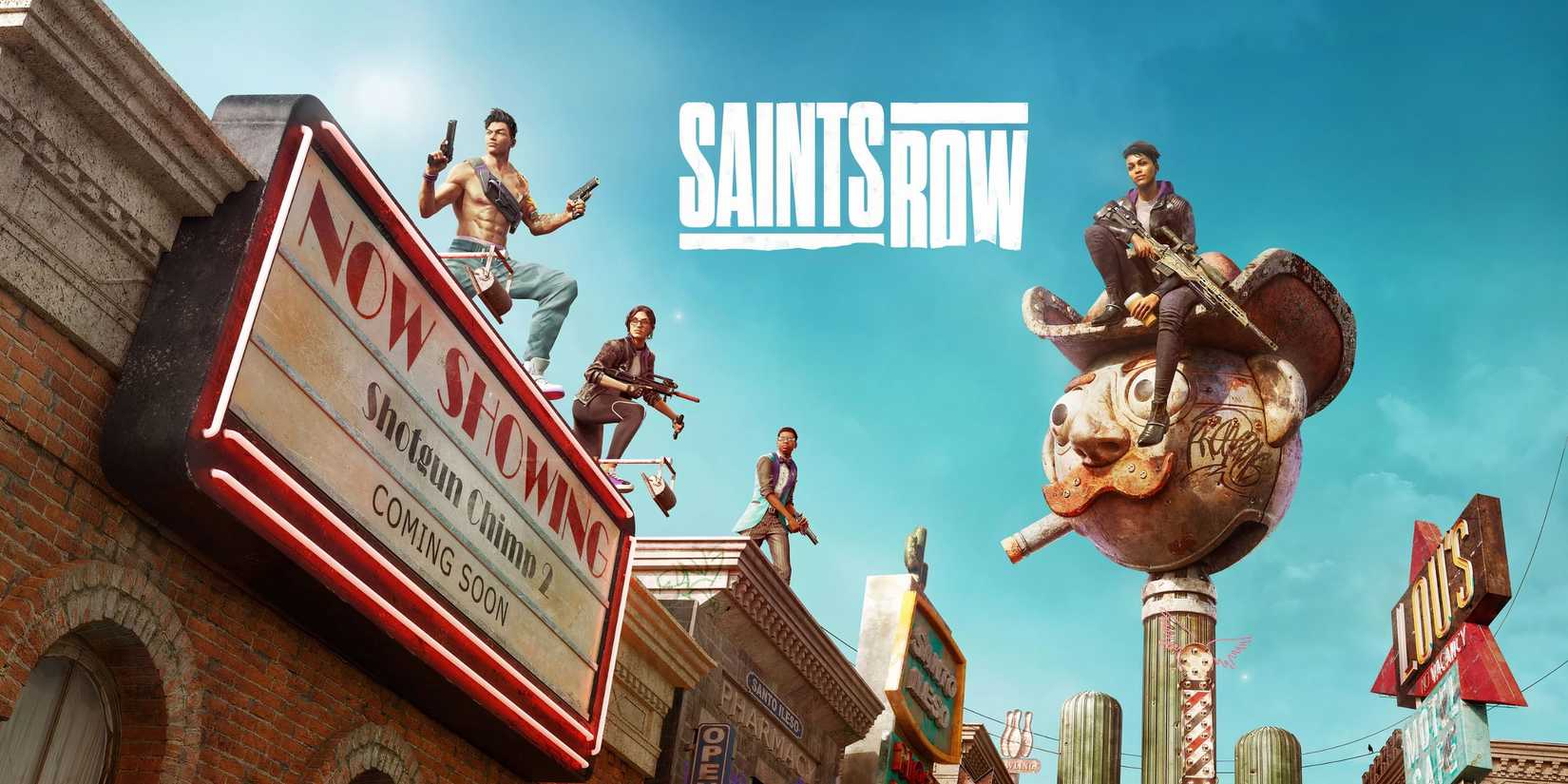 Karakter bersenjata di atap dalam Saints Row