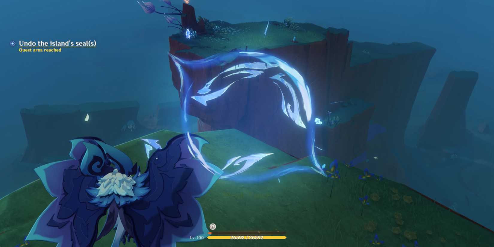 scanning the second graffiti in tecoloapan bay in genshin impact