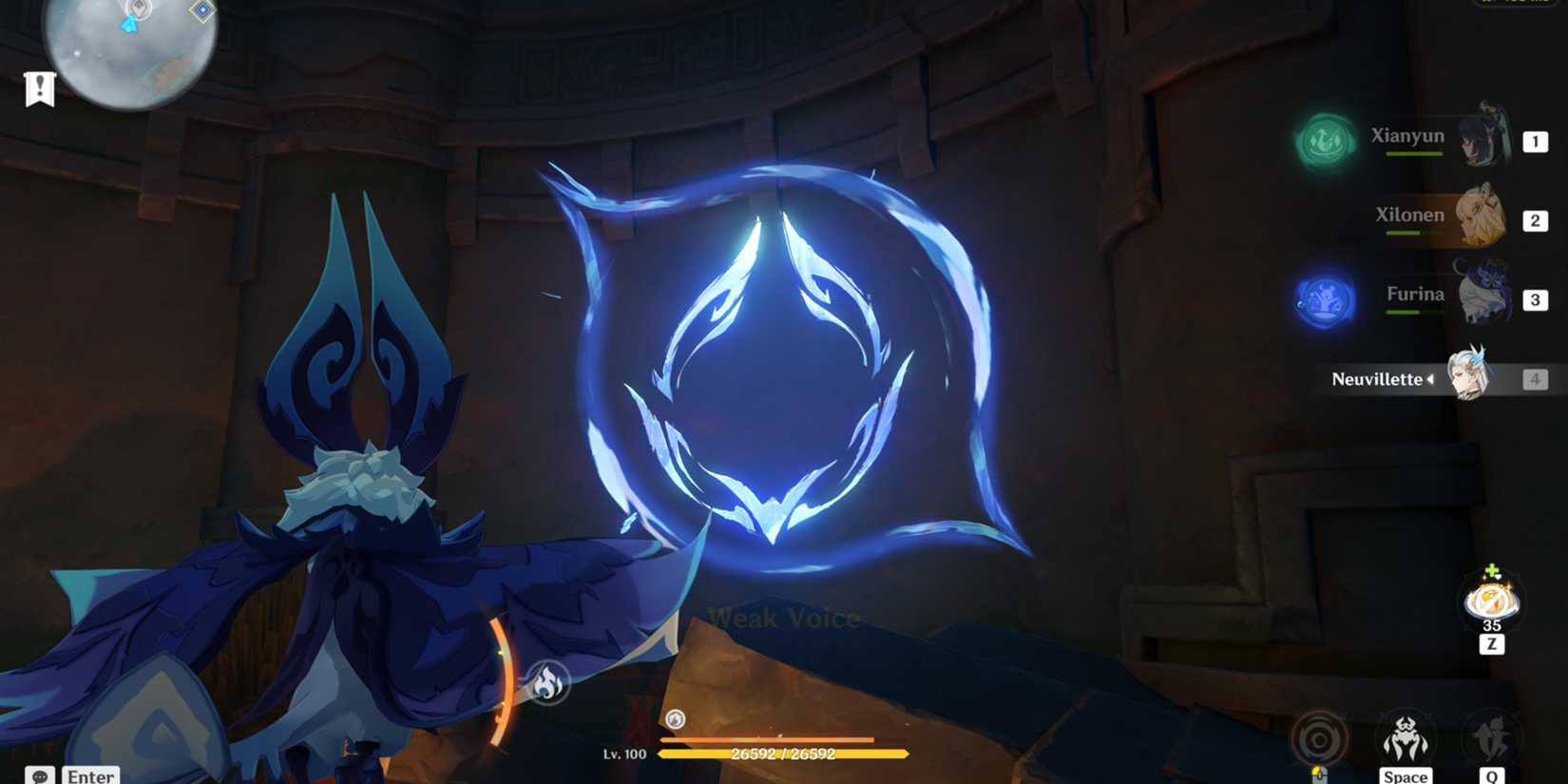 scanning the third graffiti in tecoloapan bay in genshin impact