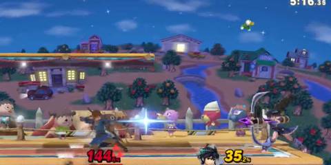 Link vs Dark Pit with arrows