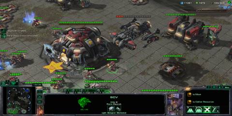 The Player Repairing A Battlecruiser