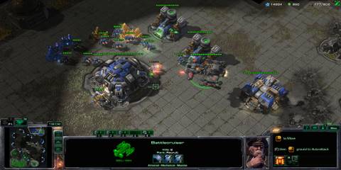 A Battlecruiser Over An Enemy's Base