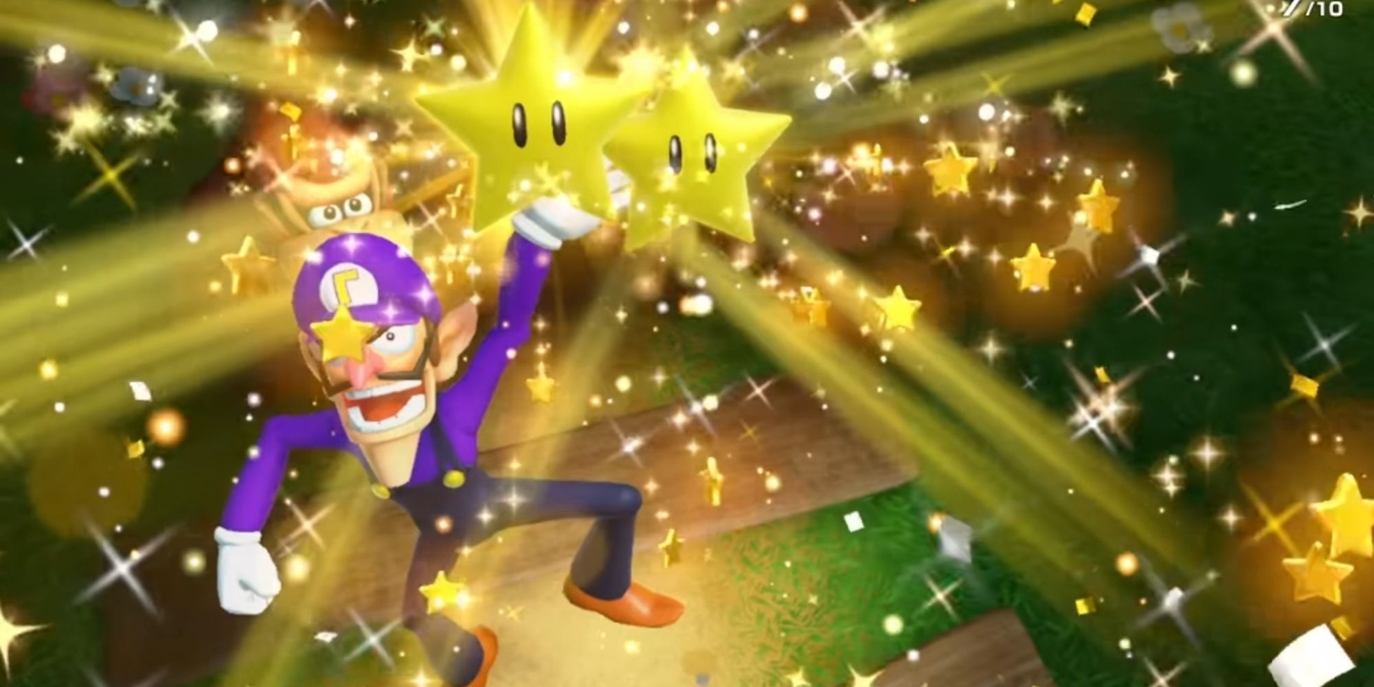 Waluigi with stars