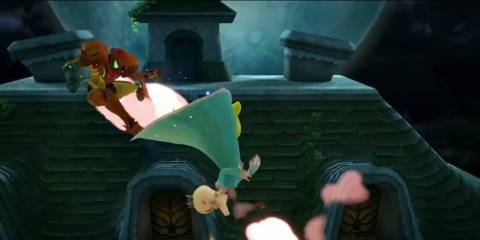 rosalina kicking samus