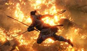 Sekiro Shadows Die Twice wolf soaring through the air