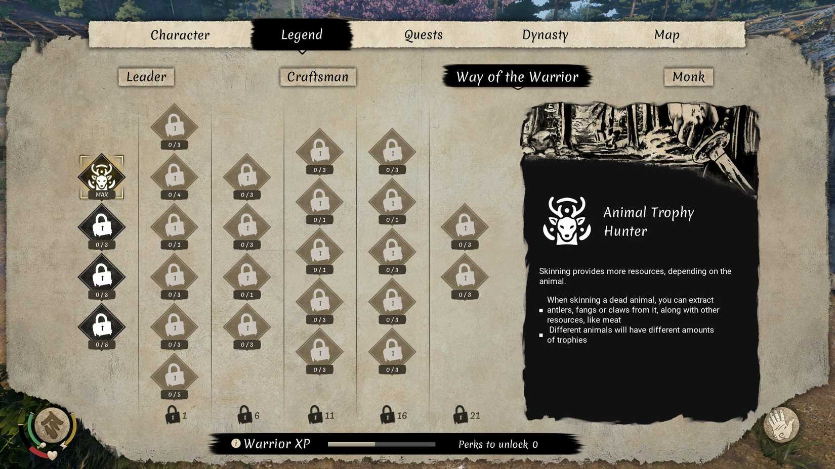 Sengoku Dynasty_Animal Trophy Hunter