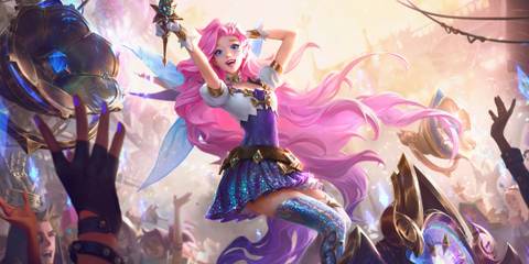 Seraphine's standard League of Legends splash art.
