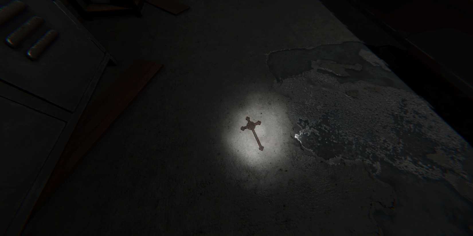 setting up a crucifix