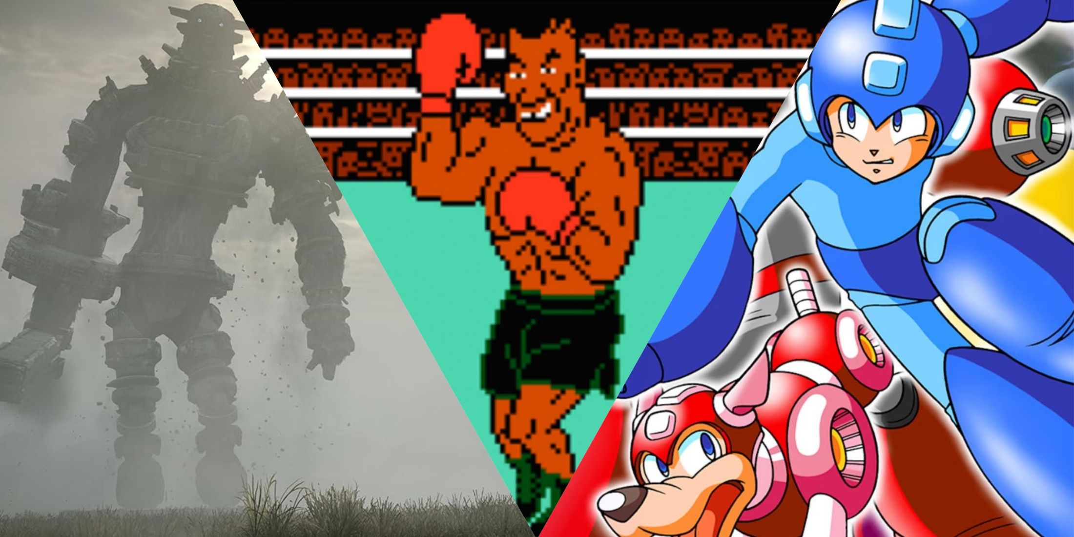 Shadow of the Colossus, Punch-Out!!, Mega Man: The Power Battle