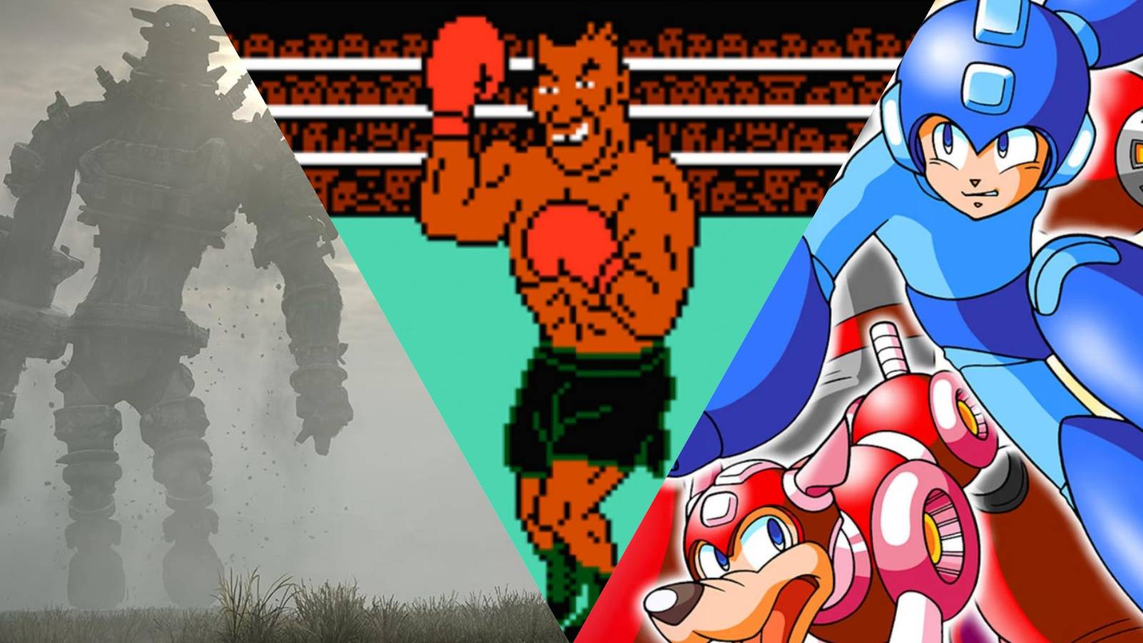 Shadow of the Colossus, Punch-Out!!, Mega Man: The Power Battle