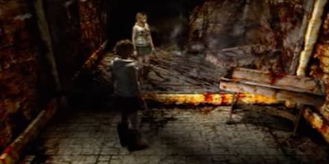 Heather Mason standing in the mirror room