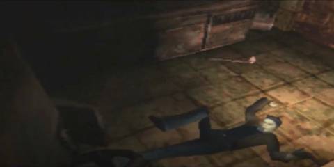 Harry being dragged into the fridge by the Bloodsucker