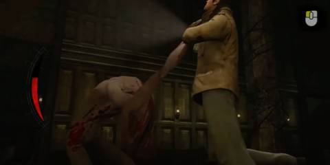 Silent Hill: Homecoming Alex Shepherd being grabbed by a Schism