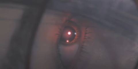 Anita's eye glowing red