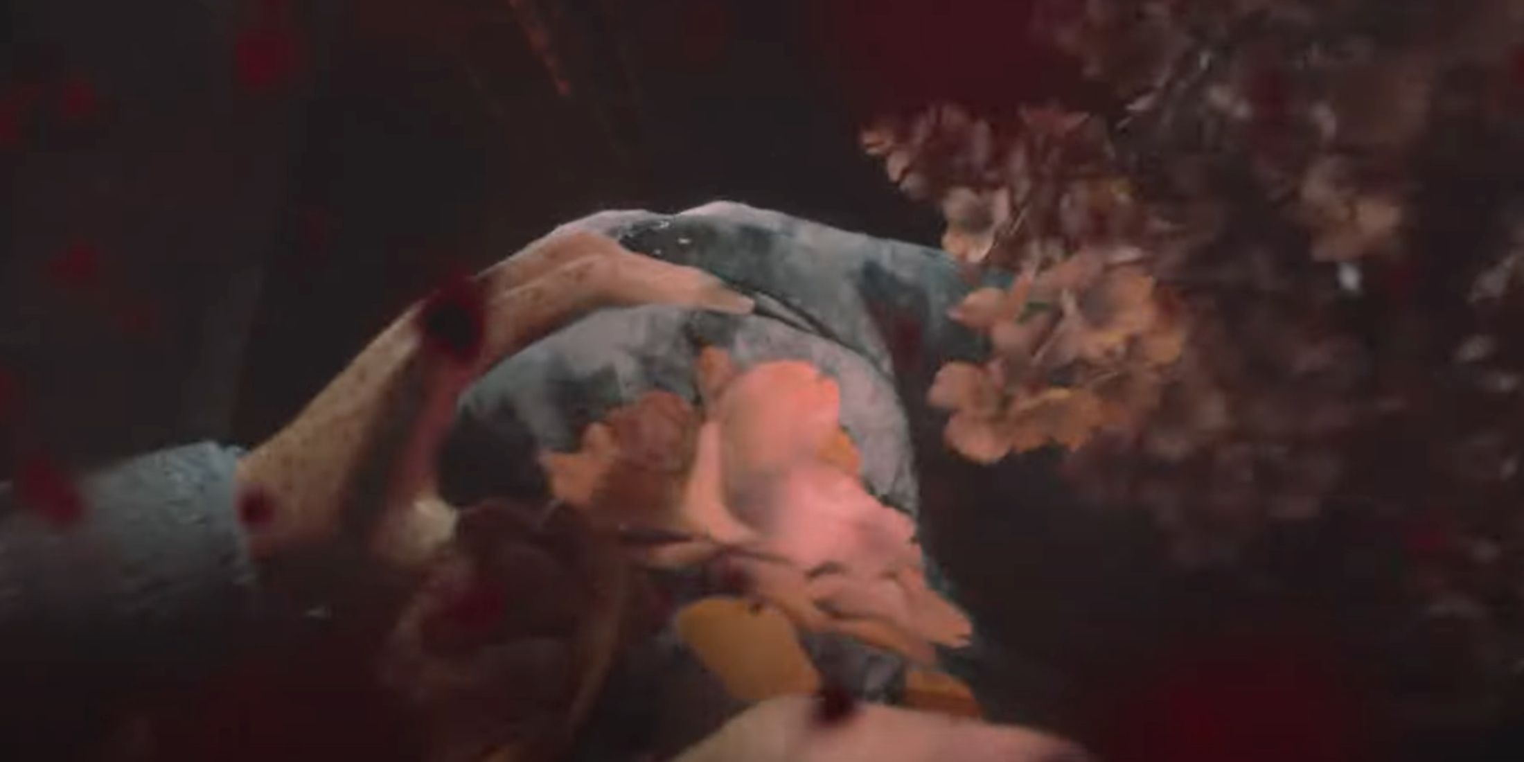 Sakura Head driving its arm into Anita's throat