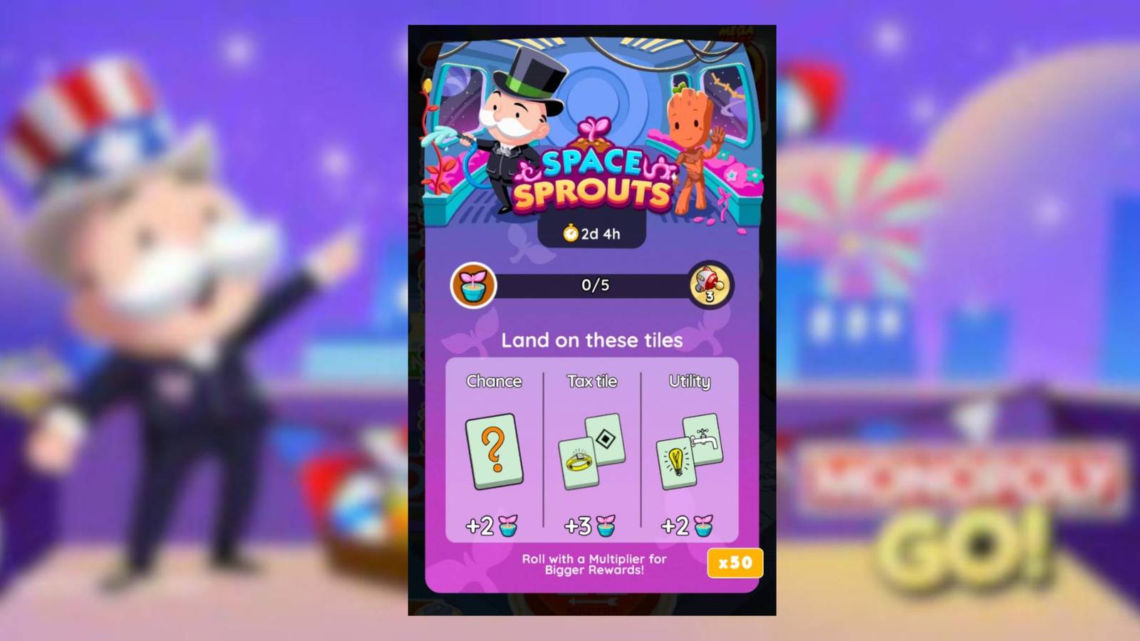 space sprouts monopoly go