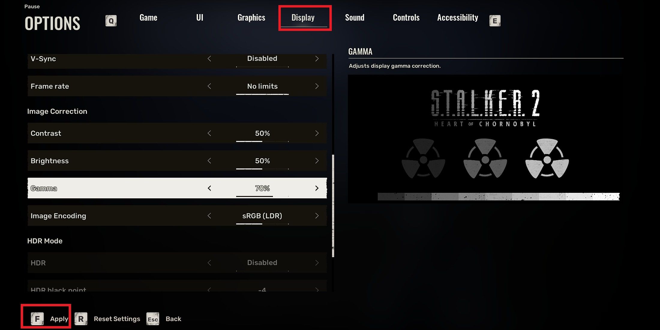 Stalker 2: Best Brightness Settings