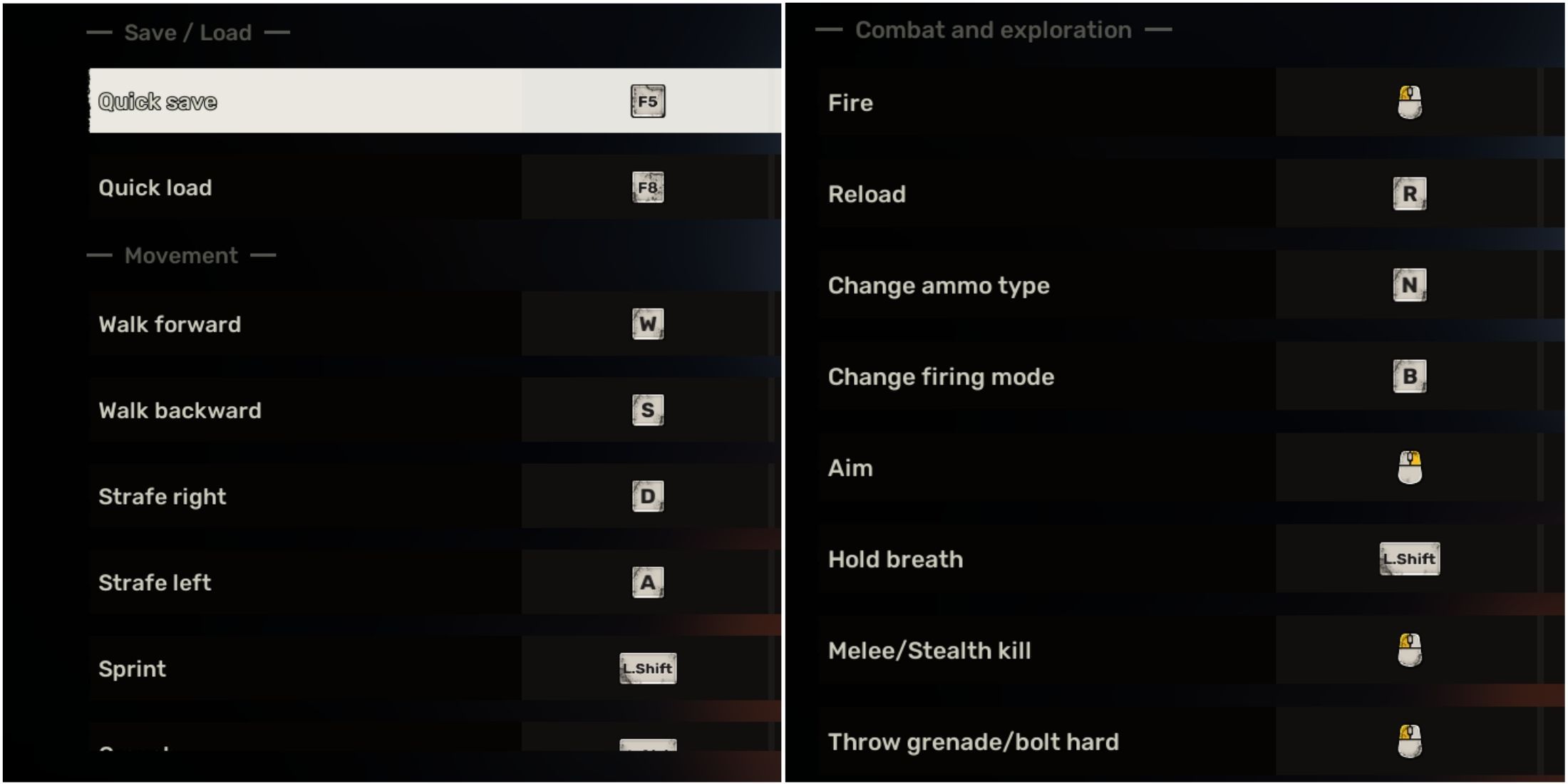 Xbox Series X|S and PC Controls for STALKER 2: Heart of Chornobyl