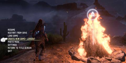 Start New Game Plus Horizon Zero Dawn Remastered