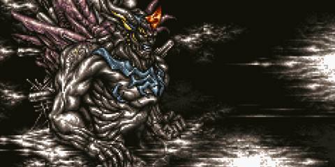 Statue of the Gods boss Phase 1 in Final Fantasy 6