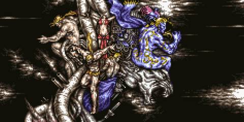 Statue of the Gods boss Phase 2 in Final Fantasy 6