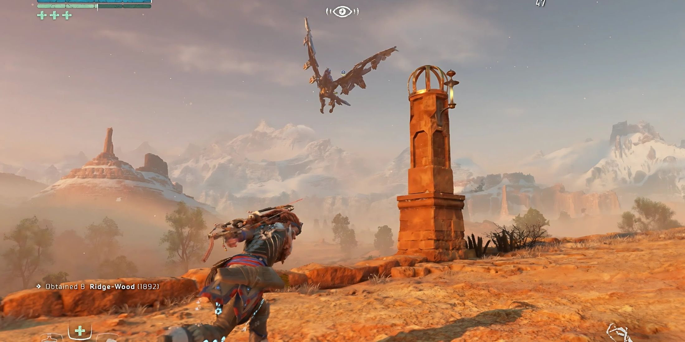 Stormbird Idling in the Sky in Horizon Zero Dawn