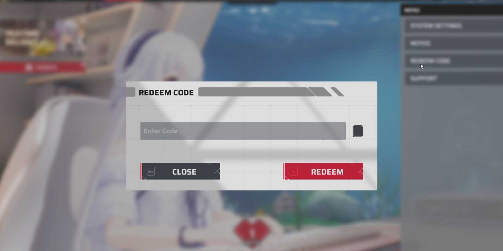 Strinova the codes tab