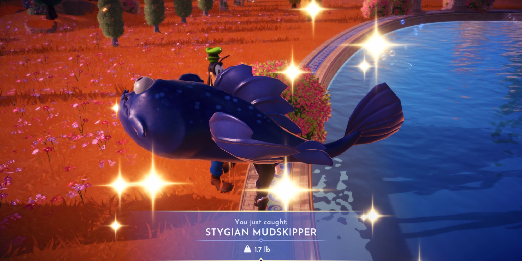 Stygian Mudskipper fish in Disney Dreamlight Valley The Storybook Vale