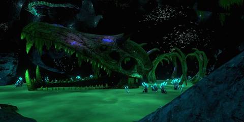 Subnautica Gargantuan Leviathan skeleton