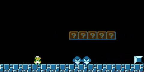 Luigi in the original Super Mario Bros.