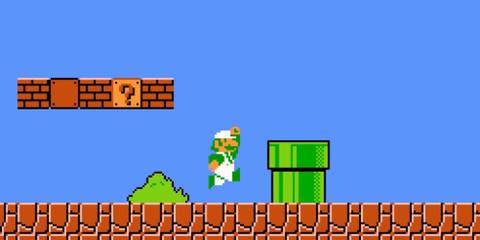 Luigi in the original Super Mario Bros.
