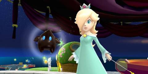 Rosalina and a Luma in Super Mario Galaxy 