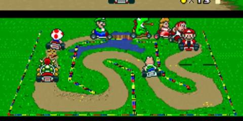 Super Mario Kart Grass Track