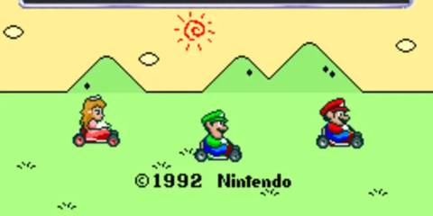 Super Mario Kart Main Menu