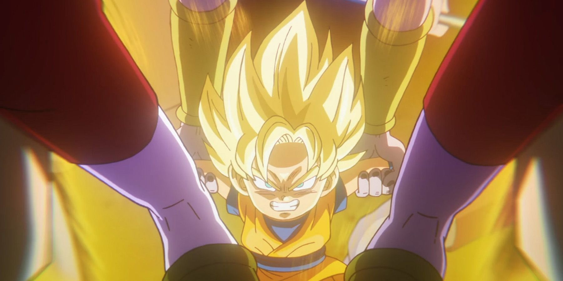 Super Saiyan Goku visto por primera vez en Dragon Ball DAIMA Episodio 5.