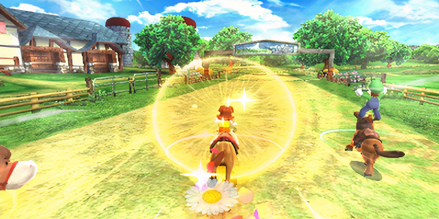 daisy and luigi horse racing