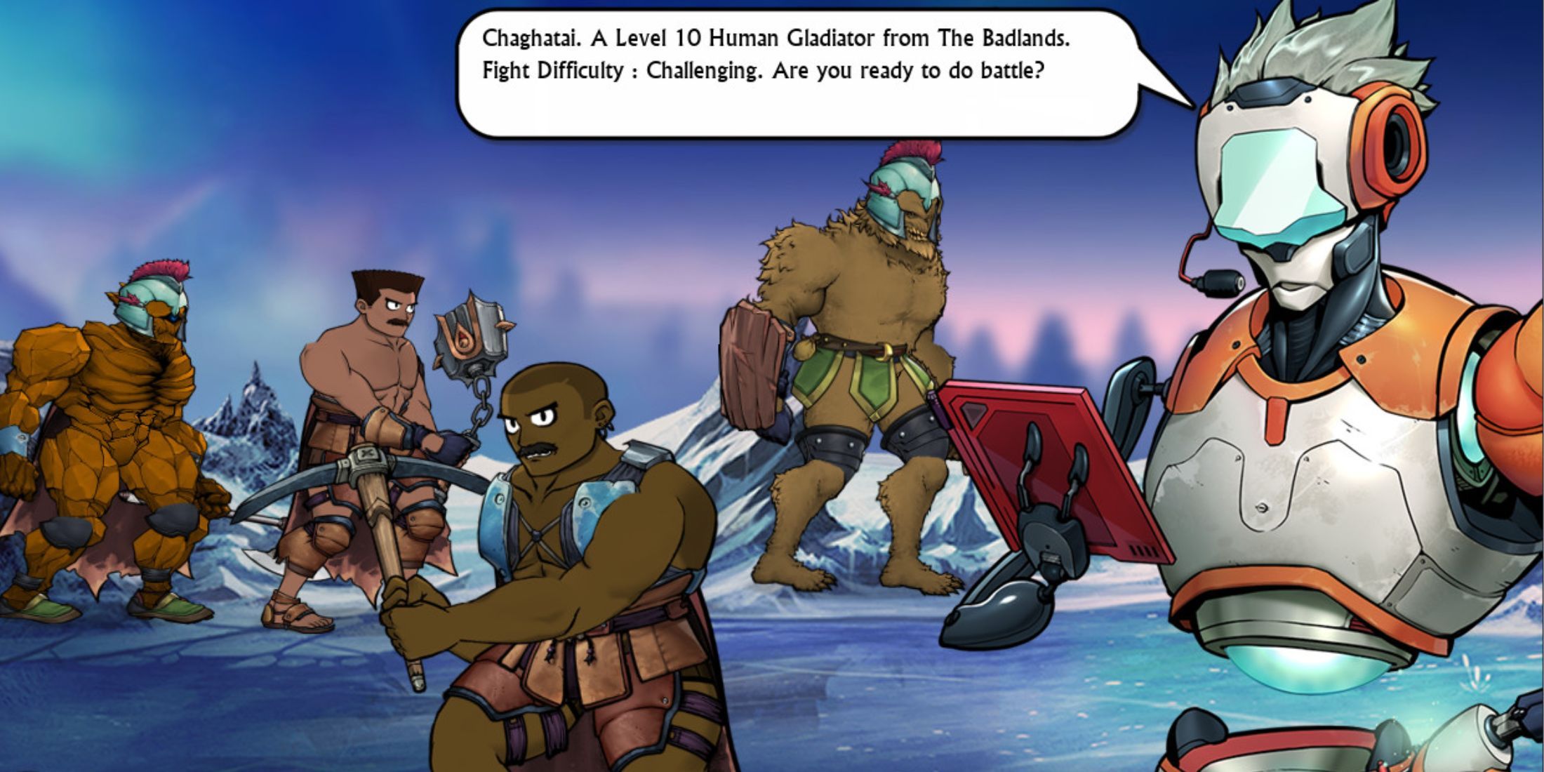 Swords and Sandals Immortals characters