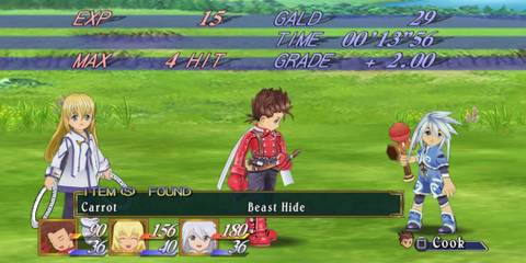 Tales of Symphonia victory screen 