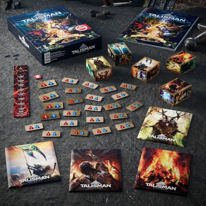 Talisman Alliances Fate Beckons Board Game box contents