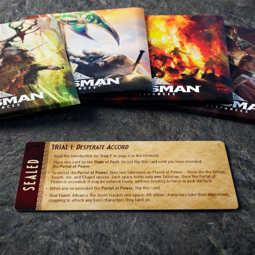 Talisman Alliances Fate Beckons Board Game trial 1 card