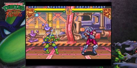 Leonardo fighting Shredder in Teenage Mutant Ninja Turtles: The Cowabunga Collection