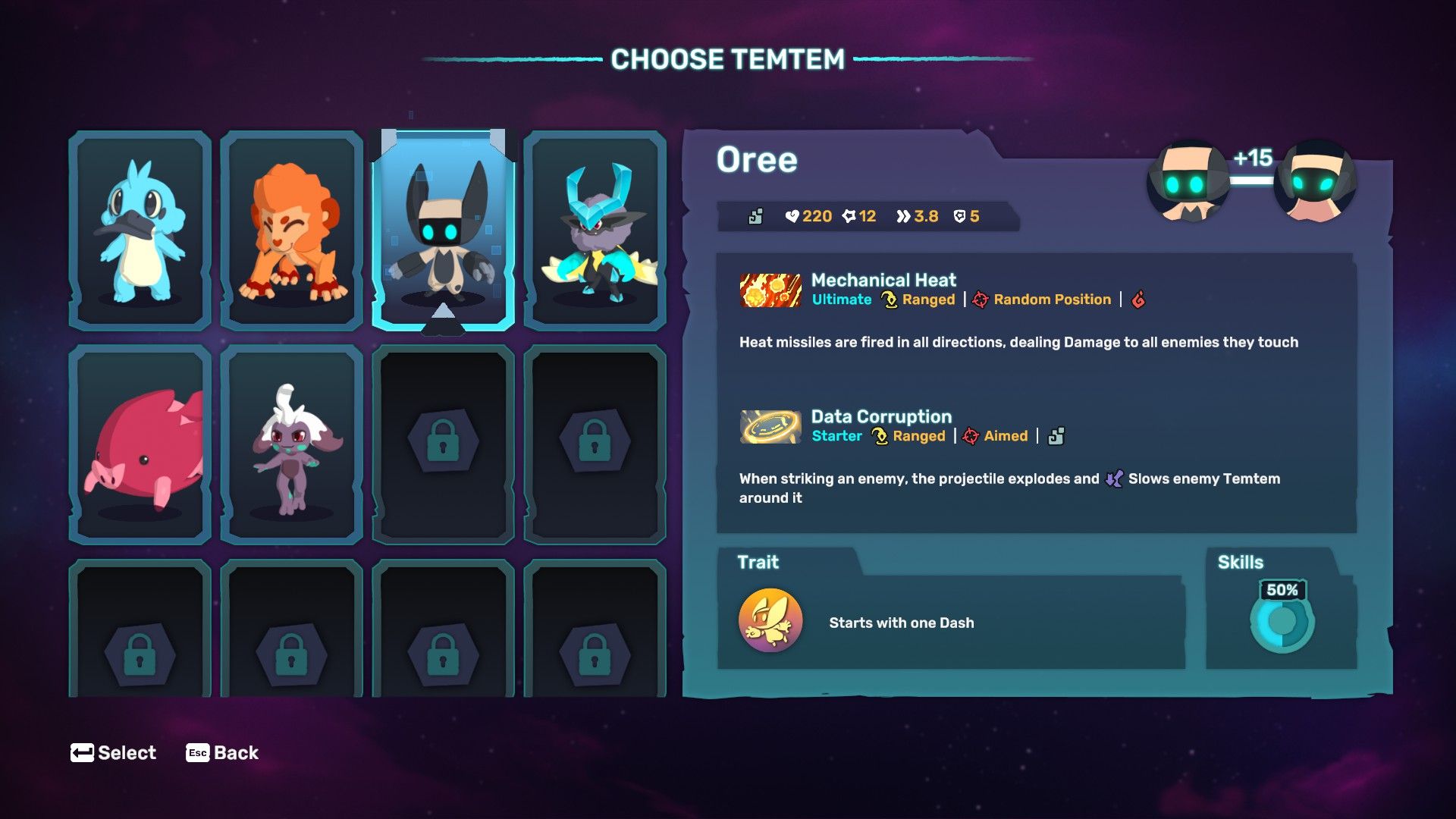 Лучшие сборки для Ори в Temtem Swarm