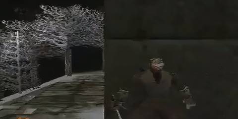 rikimaru sneaking along a wall