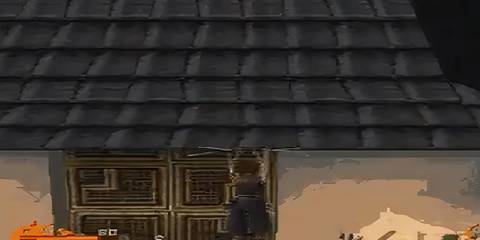 ayame hanging on a ledge