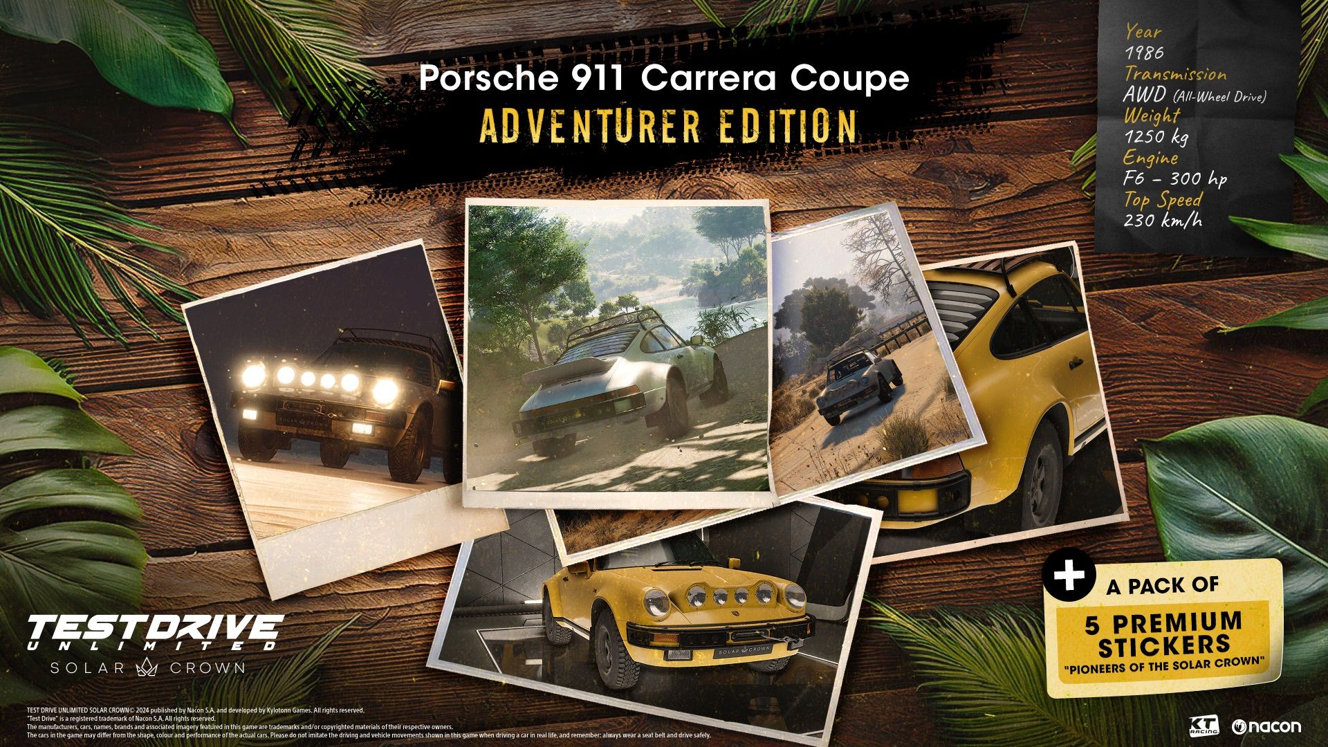 Test Drive Unlimited Solar Crown players will receive free rewards, including the Adventurer Edition Porsche 911 Carrera Coupe