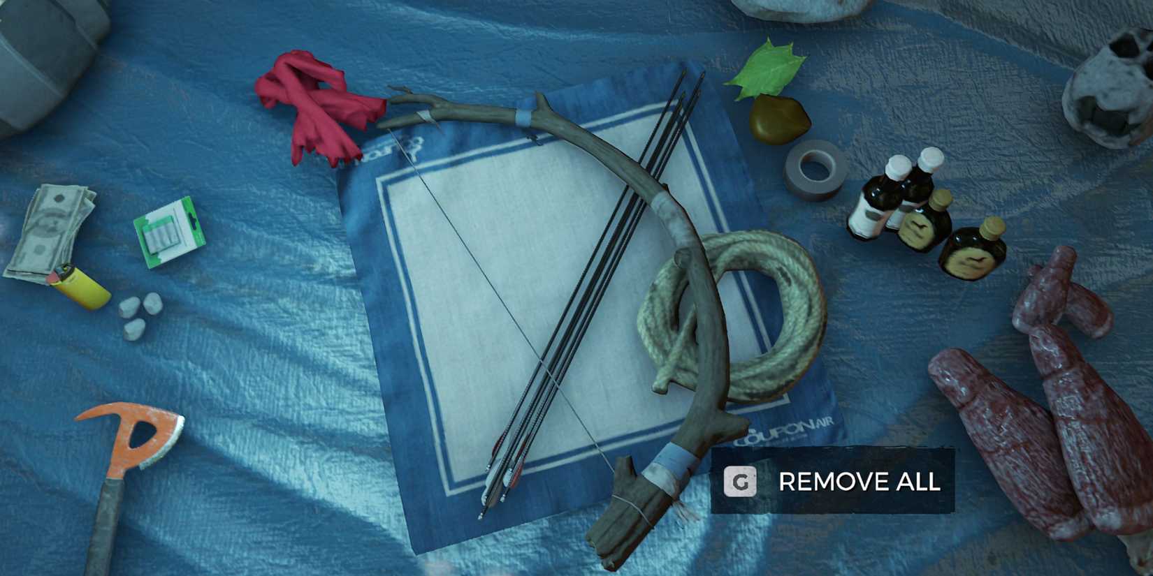 the-forest-crafted-bow-and-arrows